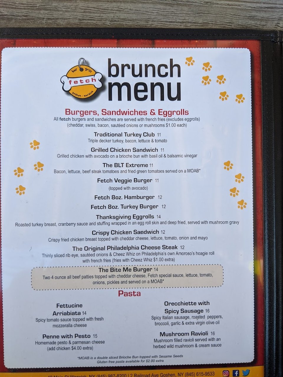 Simple restaurant menu with soups and small plates.